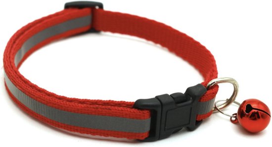 Kesote Kersthalsband Voor Honden En Katten – Rood, Met Strikje En Belletje, Verstelbaar S