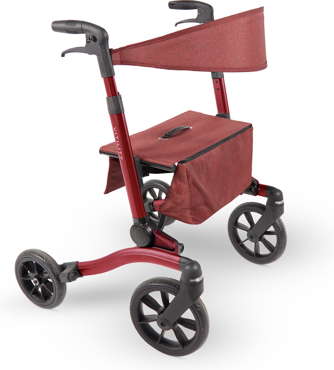 Goedkoopste VITILITY ID Rollator - sequoia red - Rollator - lichtgewicht en opvouwbaar - Rollators