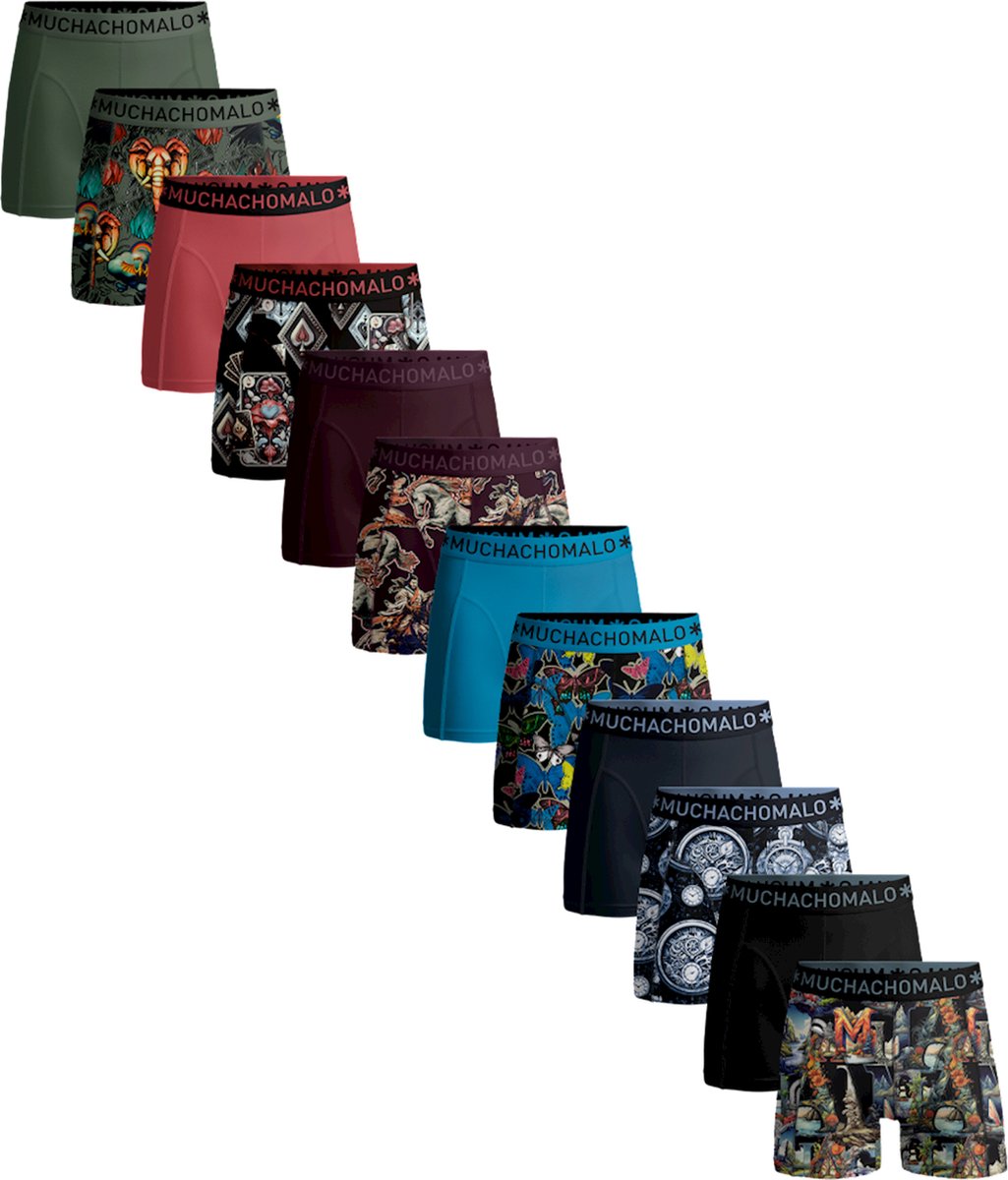Muchachomalo Heren Boxershorts - 12 Pack - Maat XL - 95% Katoen - Mannen Onderbroeken op Prijzenvolger.com