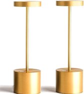 Tafellamp Zonder Snoer - Tafellamp Op Batterijen - Tafellamp Draadloos - Gouden