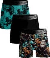 Boxers Muchachomalo - boxers homme longueur normale (pack de 3) - Boxer Imprimé/imprimé/uni - Taille : L