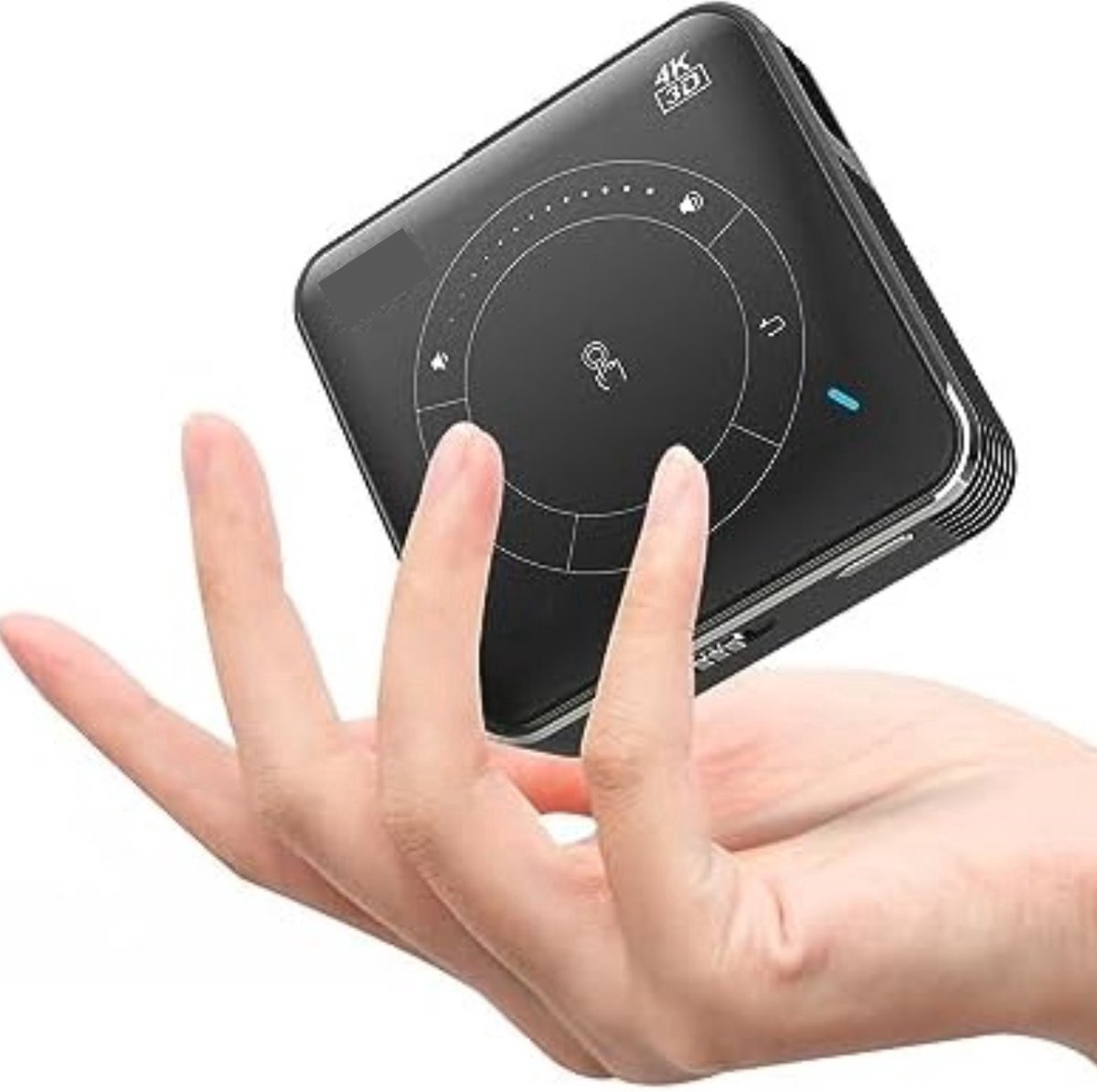 Mini beamer - Mini projector - Draagbaar - WiFi - Bluetooth - Zwart - USB - HDMI