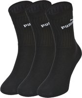 PUMA - Unisex - Maat 39 - 42 cm - Sokken voor Heren/Dames - Sport - Regular - Herensokken - ( 3 - pack ) Zwart