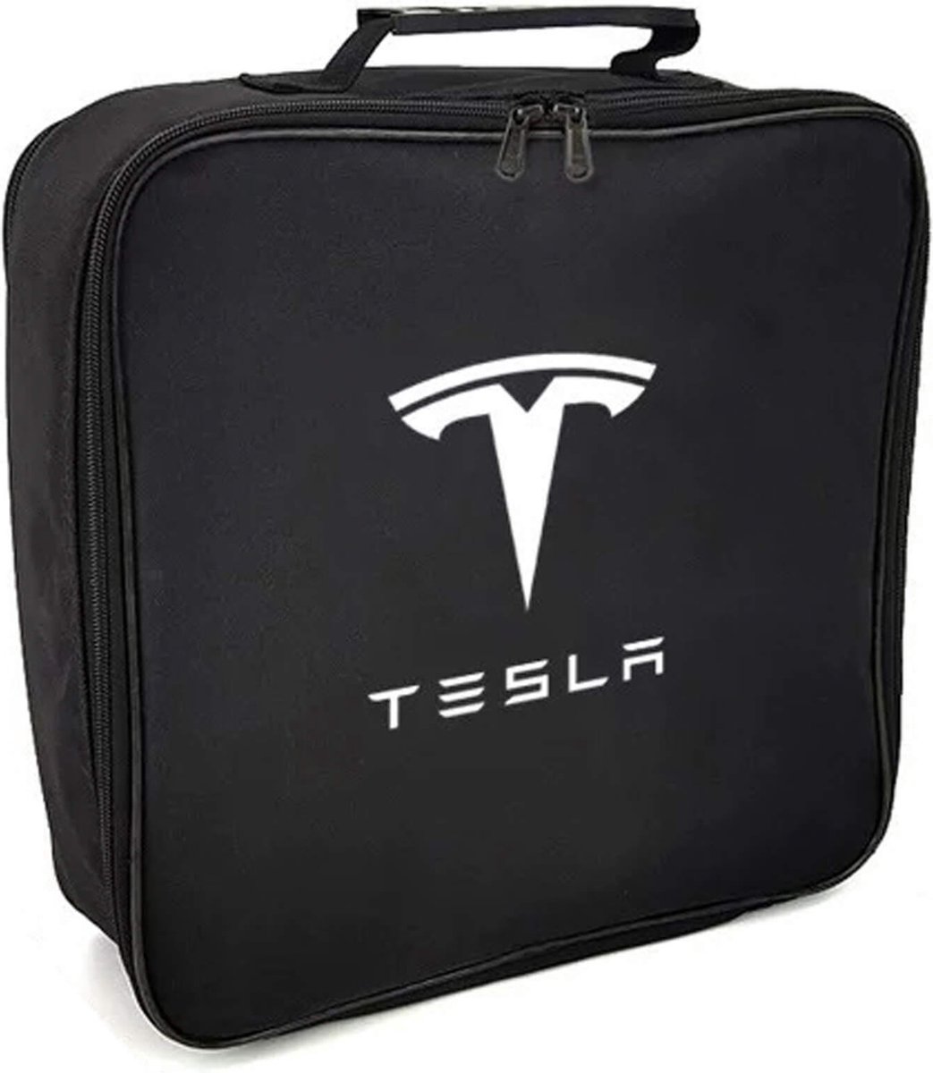 Tesla opbergtas voor laadkabel elektrische auto - Vierkant