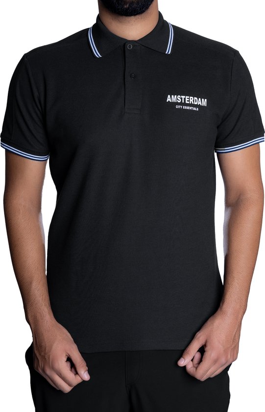 Amsterdam - Poloshirt - Zwart - S