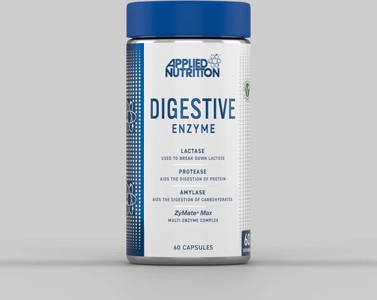 Foto: Supplementen digestive enzyme 60 capsules applied nutrition 