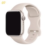 Geschikt voor Apple Watch bandje - Siliconen - Sterrenlicht - 38/40/41mm - Voor iWatch 1,2,3,4,5,6,7,8,9,SE