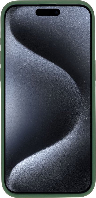 Coque en silicone Mobiparts Apple iPhone 15 Pro Max - Verte