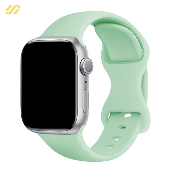 Geschikt voor Apple Watch bandje Siliconen Mint Groen 38 40 41mm Voor iWatch. bol
