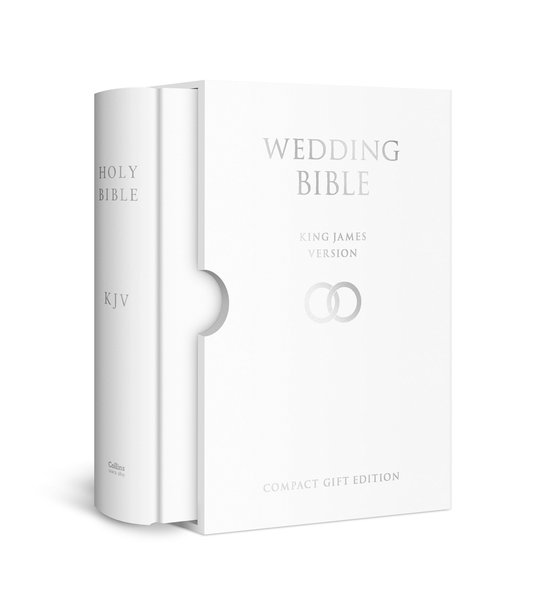 Holy Bible: King James Version (KJV) White Compact Wedding E - cover