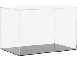 vidaXL - Displaybox - transparant - 56x36x37 - cm - acryl