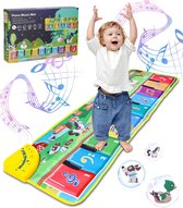 Pianomat voor kinderen - Dansmat - Speelmat - Muziek - Cadeaus voor jongens en meisjes - 10 Pianotoetsen - 110 x 36 cm