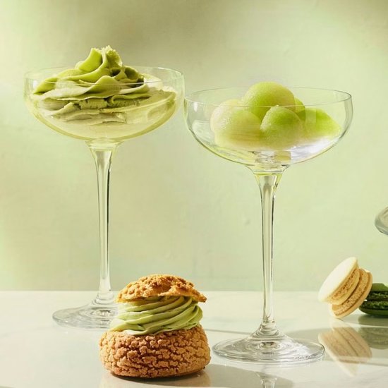 KROSNO Lot De 6 Coupelles à Glace 350ml - Verres Dessert Élégants Collection Tasting, Lavables Au Lave-Vaisselle