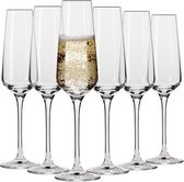 Kristallen Champagneglazen - Krosno Avant-Garde - 6 Stuks