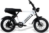 Kadrabikes V4 Arctic White - Elektrische Fatbikes - Elektrische Fiets - 250 Watt - Ebike - Dubbel Geveerd