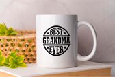 Mok Best Grandma Ever - BestOfTheBest - Gift - Cadeau - TopNotch - Excellence - BestInClass - BesteVanHetBeste - Topklasse - Uitmuntendheid - BesteInZijnSoort
