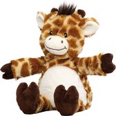 Welliebellies warmteknuffel giraf 33 cm - opwarmknuffel geschikt voor de magnetron en oven - knuffel giraf warmie - magnetronknuffel giraf