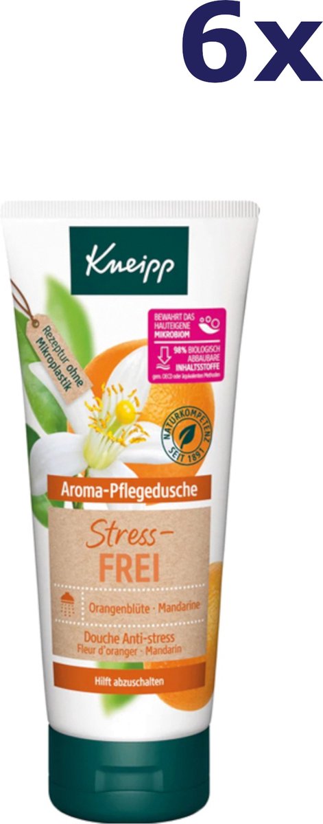 6x Kneipp douchegel - Stressvrij 200ML