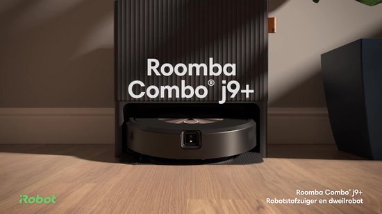iRobot Roomba Combo j7+ robot aspirateur Sans sac Noir, Acier