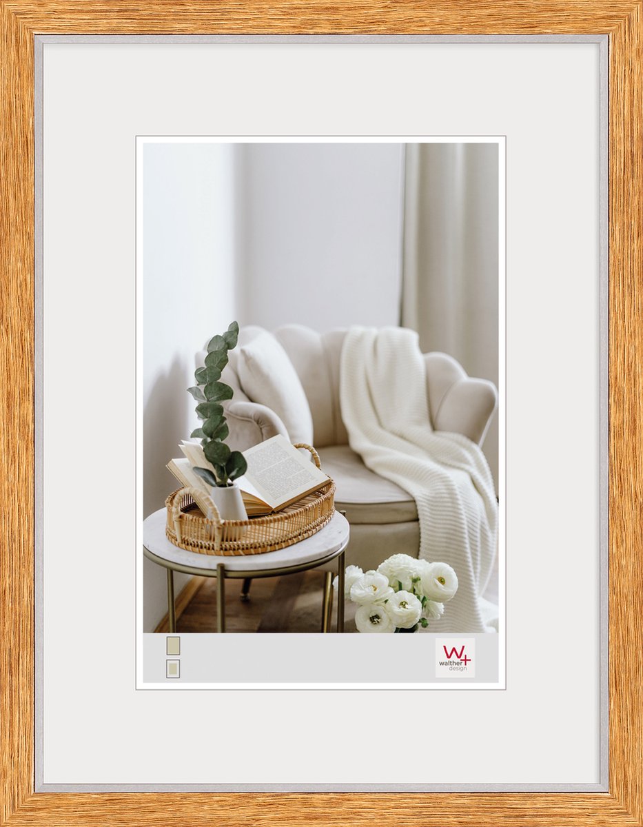 Walther Hygge - MDF Wooden lijst - Fotoformaat 40x50 cm - Eiken