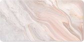 Bureauonderlegger - Marmer - Patroon - Pastel - Abstract - Marmerlook - Luxe - 60x30 - Muismat