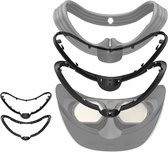 Coussinet Face adapté au casque PS VR2 - Plus d'espace pour les lunettes - Fixation rapide - VR Accessoires - ABS - Zwart
