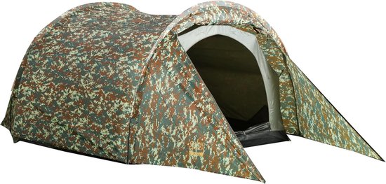 Tunel Tent 2 Persoons Tent Familie Kamperen Lichtgewicht Ingangskamer — afbeelding 4