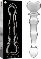 NEBULA SERIES BY IBIZA™ - MODEL 21 DILDO BOROSILICATE GLASS 20.5 X 3.5 CM CLEAR | Dildo | Sex Toys