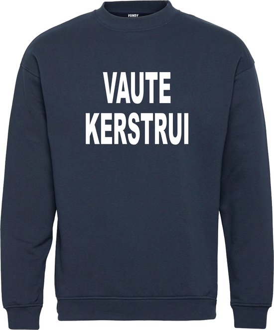 Kersttrui Vaute trui | Foute Kersttrui Dames Heren | Kerstcadeau | Kerstpakket | Navy | maat L
