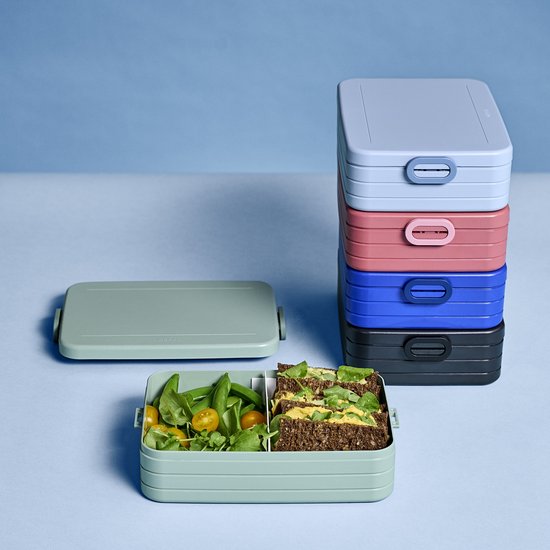 Mepal - Boîte à lunch Take a Break large - Convient pour 8 sandwichs - Bleu vif - Boîte à lunch pour adultes