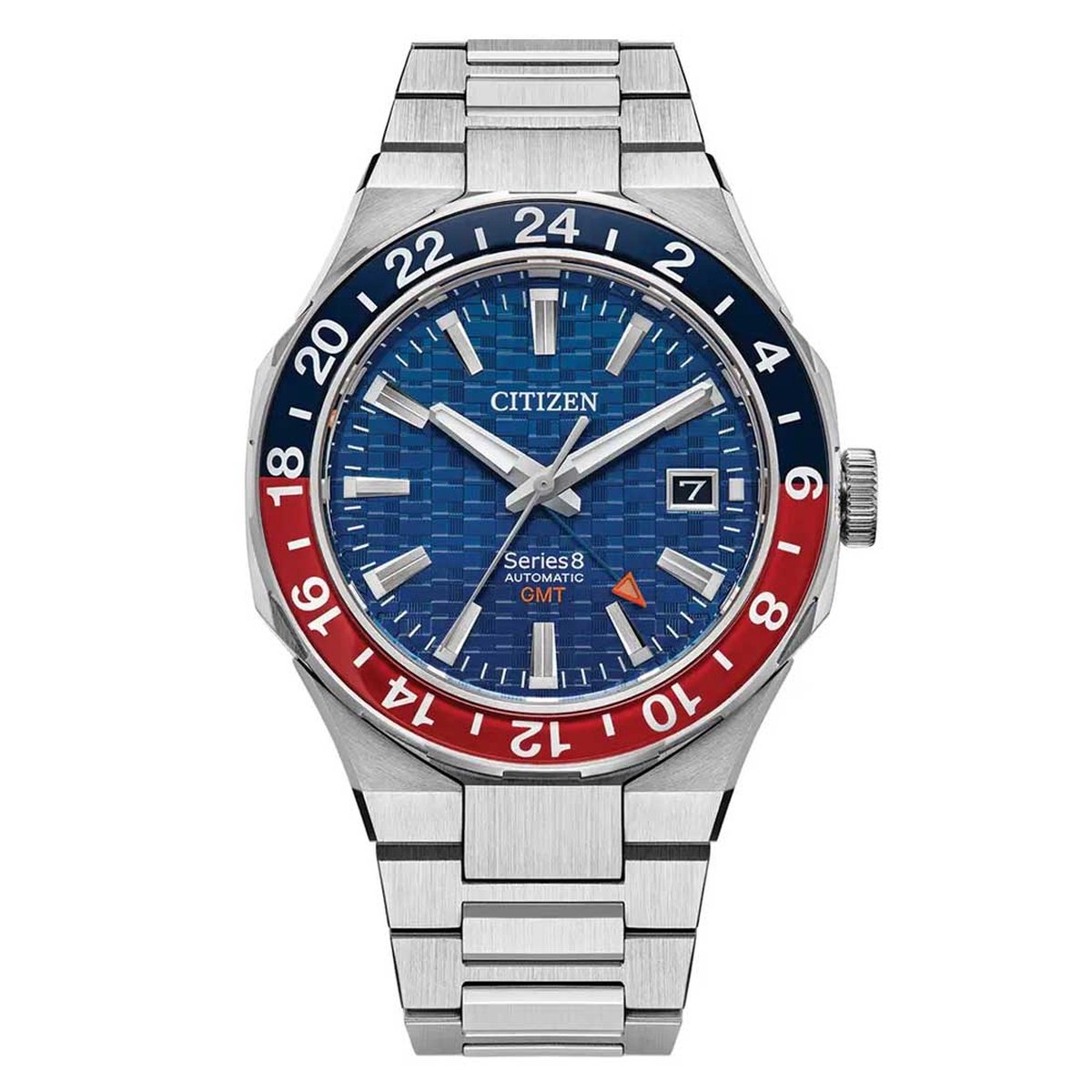 Citizen Series 8 GMT NB6030-59L Horloge - Staal - Zilverkleurig - Ø 41 mm