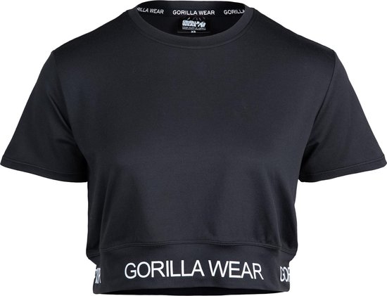 Gorilla Wear Colby Cropped T-shirt - Zwart - XL