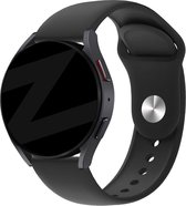 Bandz universeel 20mm sport band 'Deluxe' geschikt voor Samsung Galaxy Watch Active 1/2 / Watch 1 42mm / Watch 3 41mm / Gear Sport / Polar Ignite 1-2-3 / Unite / Pacer - Hoogwaardig siliconen materiaal - zwart