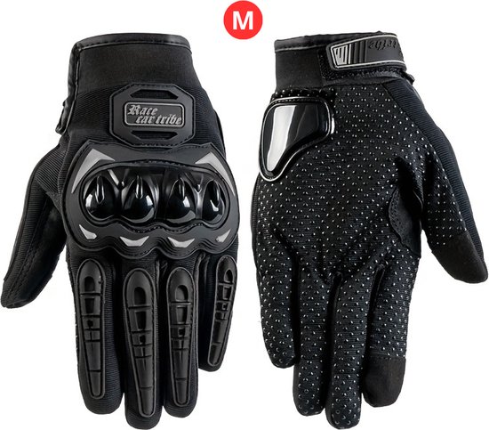 Livano Gants Scooter - Moto - Cyclomoteur - Vélo - Manchons - Manchons - Zwart - Taille M