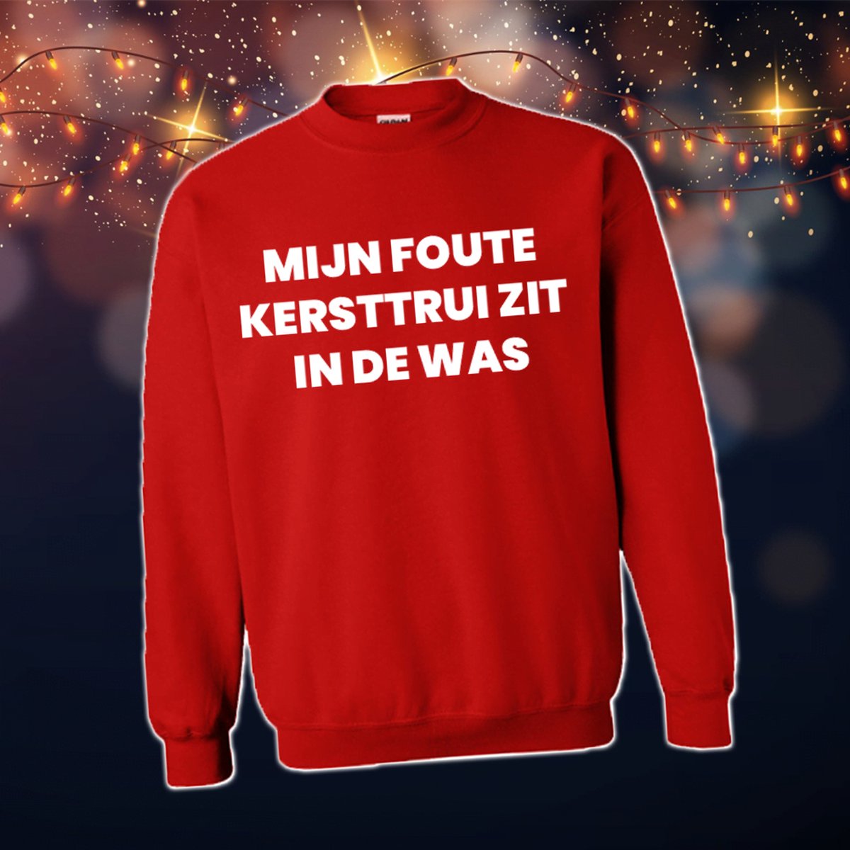 Foute Kersttrui Dames & Heren - Kersttrui met tekst Mijn foute kersttrui zit in de was | Kersttrui Maat M | Kersttrui Dames - Kersttrui Heren - Grappige Kersttrui met tekst | Namengigant | Incl. 2 jaar garantie