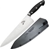 Couteau de chef Celebrity 10" série Executive- Plus en acier damassé 61 HRC