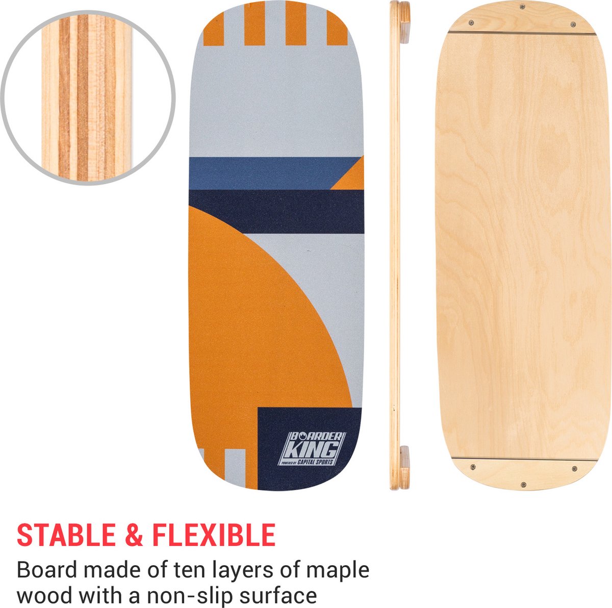 Rouleau De Rechange Pour Planche D'intérieur BoarderKING - Tailles M (125 Mm), L (140 Mm), XL (160 Mm)