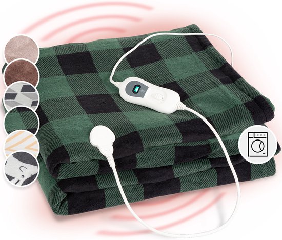 Klarstein Dr. Watson XXL Elektrische Deken 200x180cm Wasbaar - Klarstein - €59,99