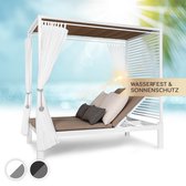 Bain de soleil Blumfeldt Eremitage Double Lux - chaise longue pour 2 personnes - dossier réglable en 4 positions - kussen 6 cm - charge jusqu'à 160 kg