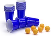 Williams Blue Party Beer Pong bekers US College design 473 ml ballen&spelregels