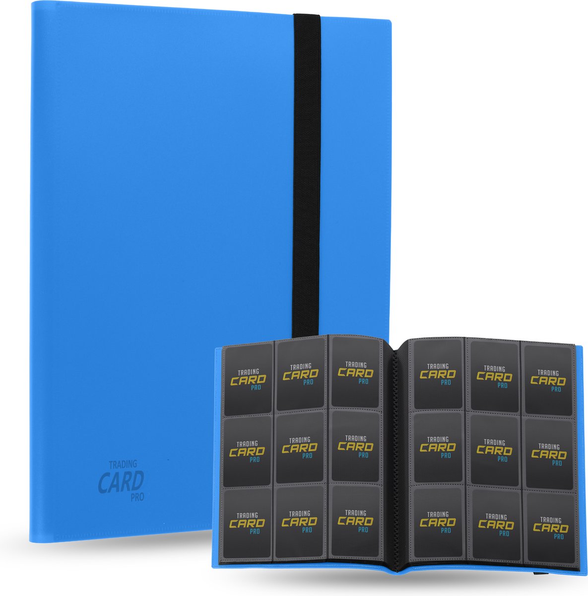 TradingCardPro® Verzamelmap Kaarten – A4 Binder - Geschikt voor Pokémon kaarten – 360 Kaarten – 20 Pagina’s – 9 Pocket – Donkerblauw