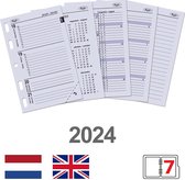 Kalpa 6247-24 Mini Agenda Organizer Insert Week NL EN 2024