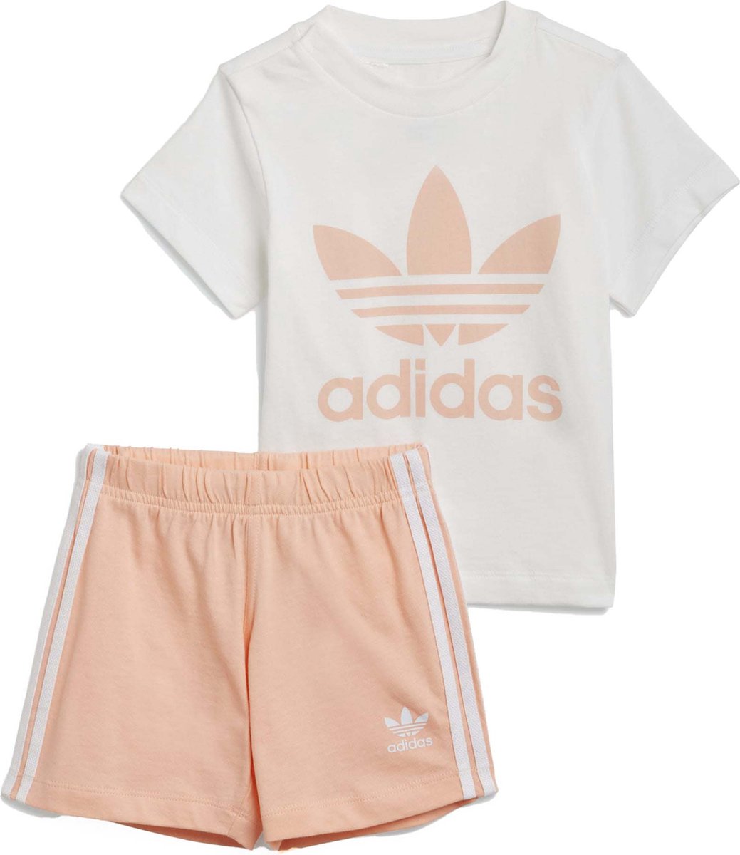 Adidas Kort T-Shirt Roze Tracksuit - Streetwear - Kind
