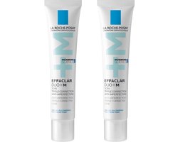 La Roche-Posay Effaclar Duo+M Dagcrème - voor vette, onzuivere huid met neiging tot acne – Voordeelbundel 2x40ml