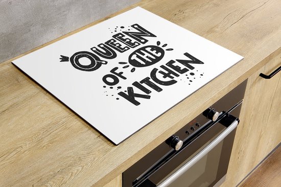 Inductiebeschermer - Queen of the Kitchen - 58.3x51.3 cm - Inductiebeschermer - Inductie Afdekplaat Kookplaat - Inductie Mat - Anti-Slip - Keuken Decoratie - Keuken Accessoires