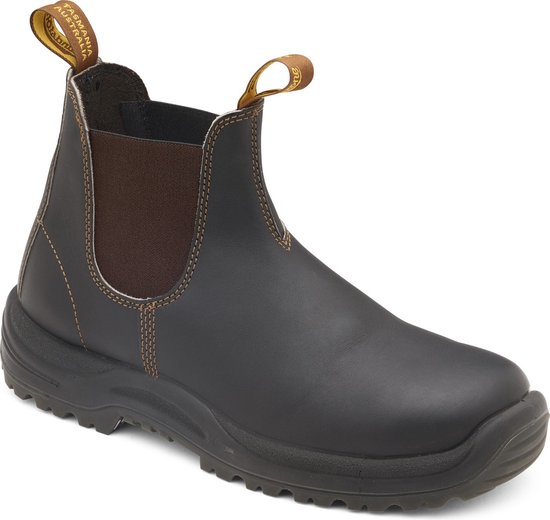 Blundstone Stiefel Boots #192 Stout Brown Leather (Safety Series)-9.5UK