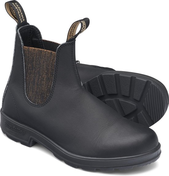 Blundstone Damen Stiefel Boots #1924 Leather (500 Series) Black/Bronze Glitter-7.5UK