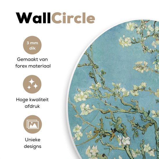 MuchoWow Inductiebeschermer - Inductie mat - Vinyl - Grasveld met bloemen en vlinders - Vincent van Gogh - 60x52 cm - Inductie beschermer