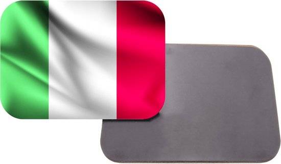 Aimant avec impression | 5x7cm | Cadeau | Aimant de réfrigérateur | Drapeau Italie