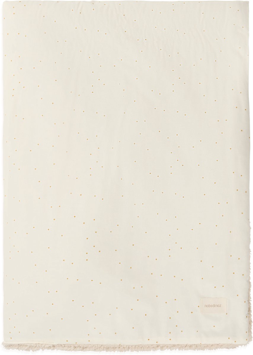 Nobodinoz Stories Winter deken 100x140cm - Honey Sweet Dots Natural Beige